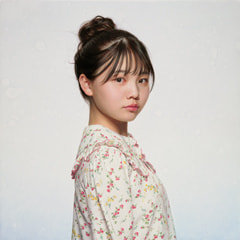 YRN No.1 65.2×65.2cm 2025年 oil on panel